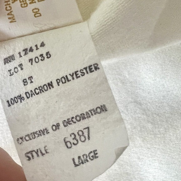 Vintage 80s Miss Elaine Large Fleece Robe Tie Front Side Pockets Country Cottage - Picture 15 of 16